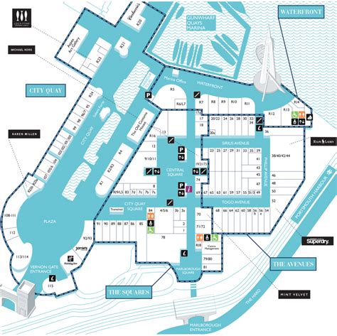 map of gunwharf quays.